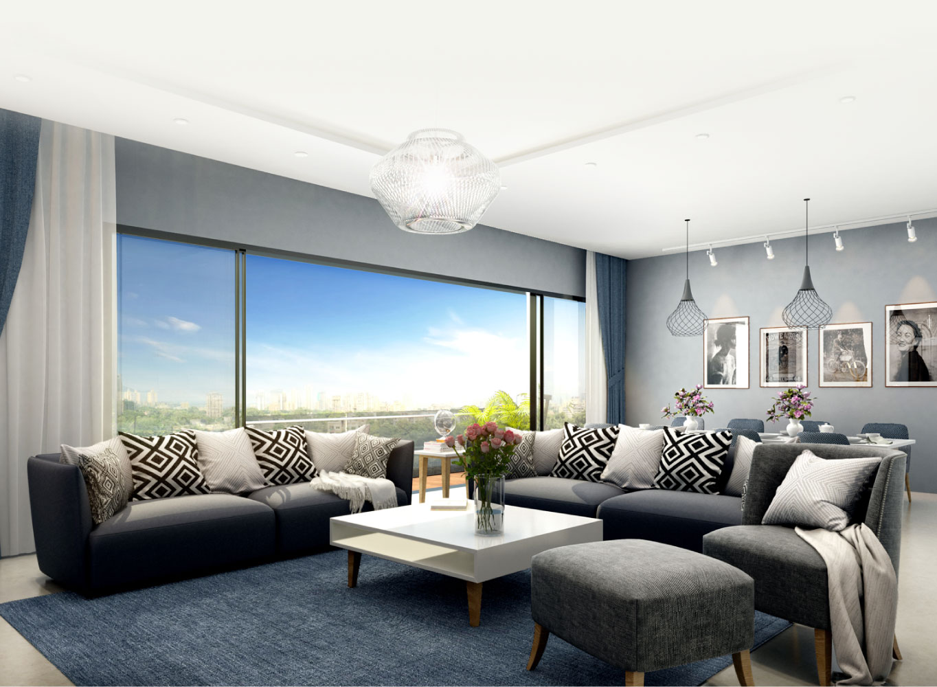 Monte Carlo living room render