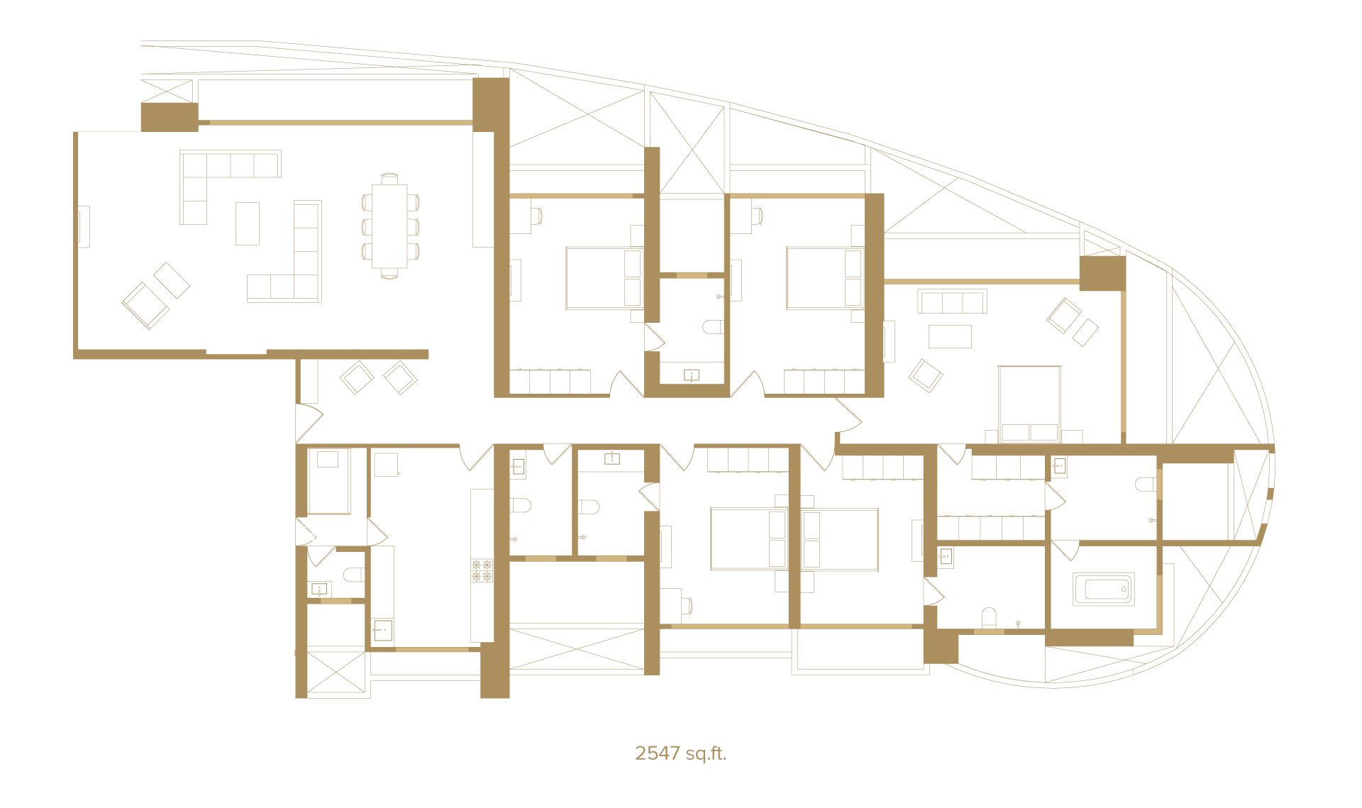 Monte Carlo 5BHK floorplan