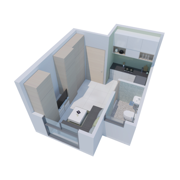 1 RK (Studio) flats in Neohomes, Bhandup