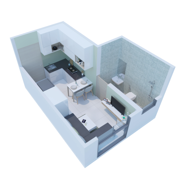 1 RK (Studio) flats in Neohomes, Bhandup